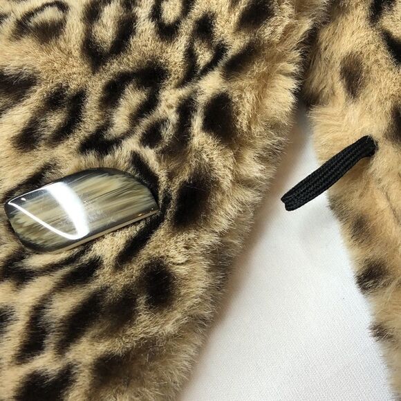 Vintage Leopard Faux Fur Wrap Shawl Scarf - Picture 5 of 7